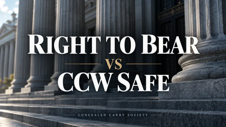 Right To Bear vs CCW Safe: Costs and Coverage Compared