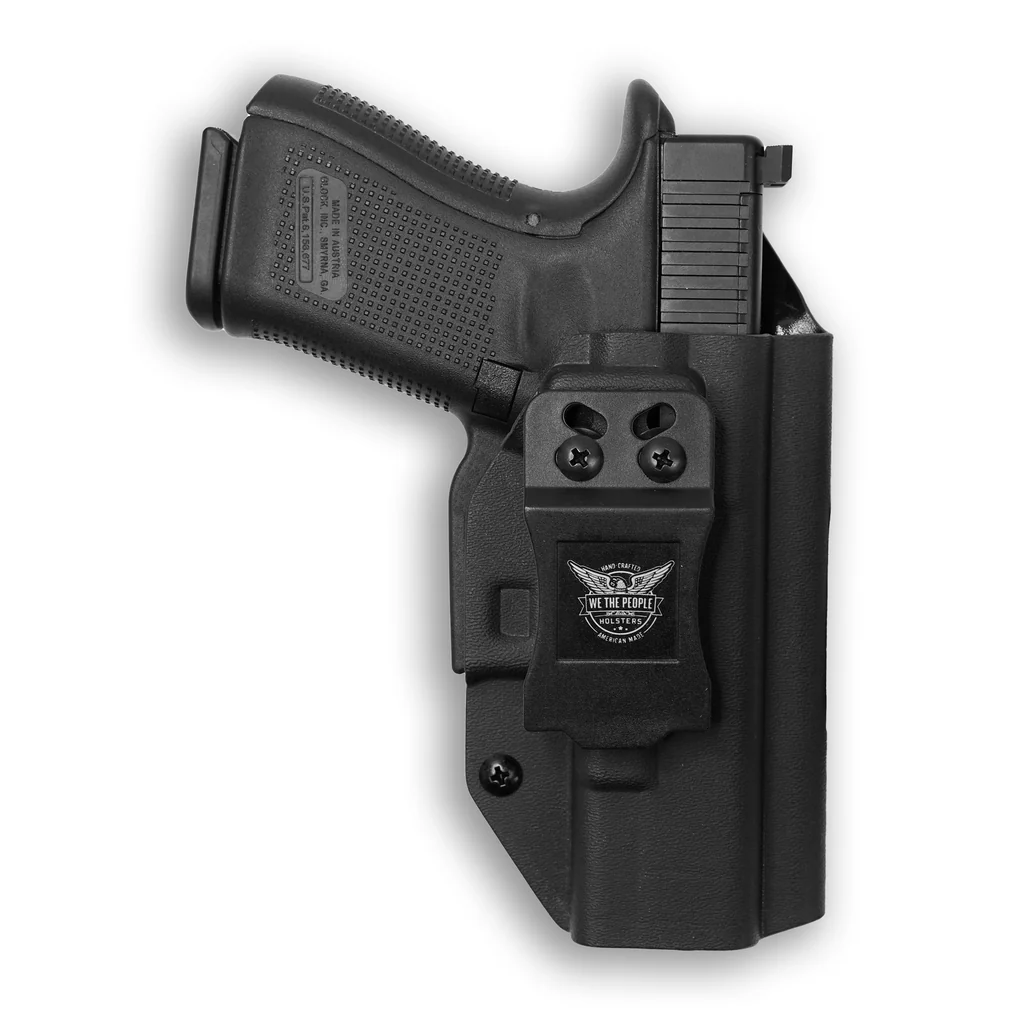 Black right-hand We The People Glock 19 IWB holster, manufacturer product image.